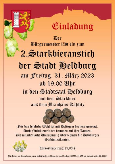 Einladung Starkbieranstich