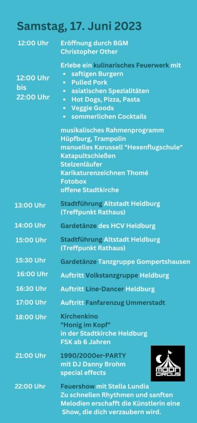 Food Truck Festival 2023 Programm Seite 2