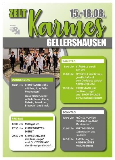 Kirmes Gellershausen 2024 Programm