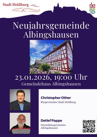 Plakat Neujahrsgemeinde Albingshausen 2026
