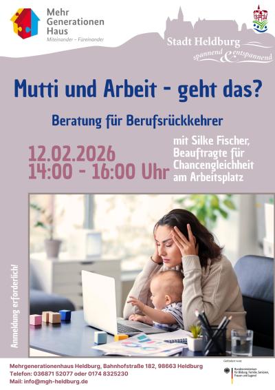 Plakat Mutti und Arbeit 12022026