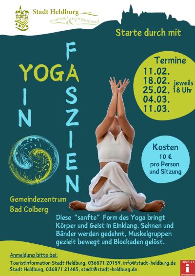 Plakat Yoga Bad Colberg Februar März 2026